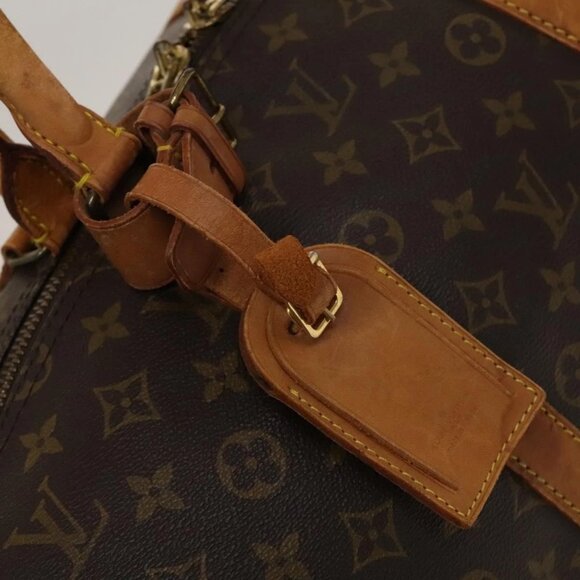 LOUIS VUITTON Monogram Keepall Bandouliere 55 Boston Bag M41414 LV Auth 134424 - Picture 13 of 16